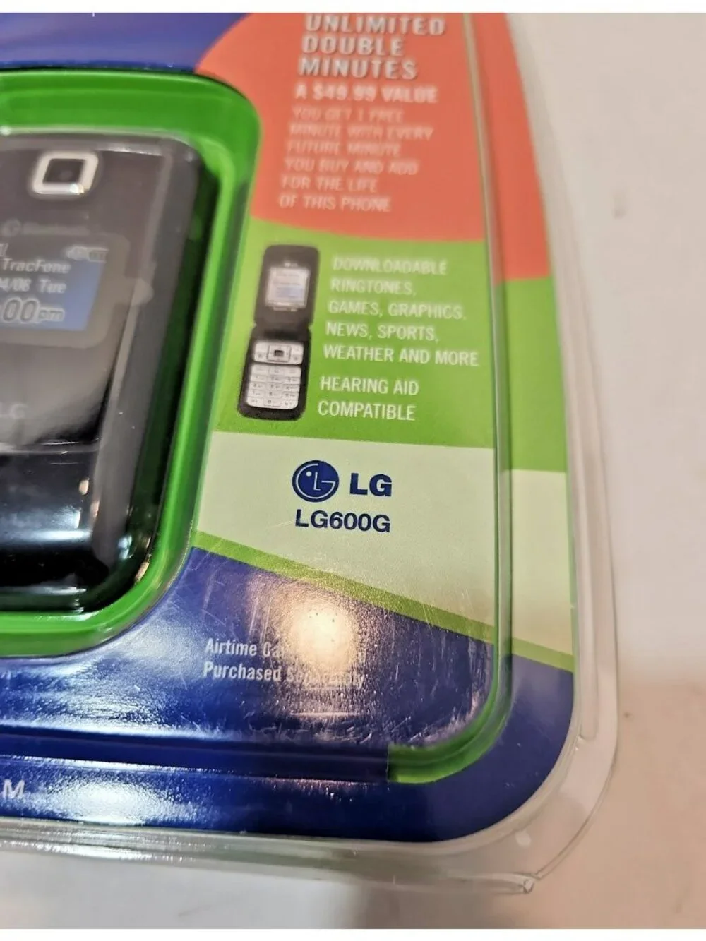 New LG 600G Tracfone No Contract Cell Phone Not Scanned For Activation Sealed